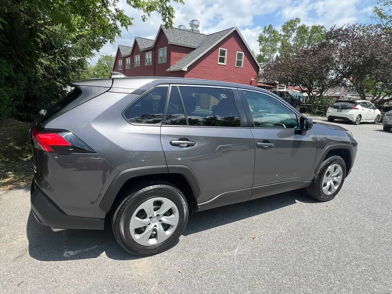 Car wash in progress